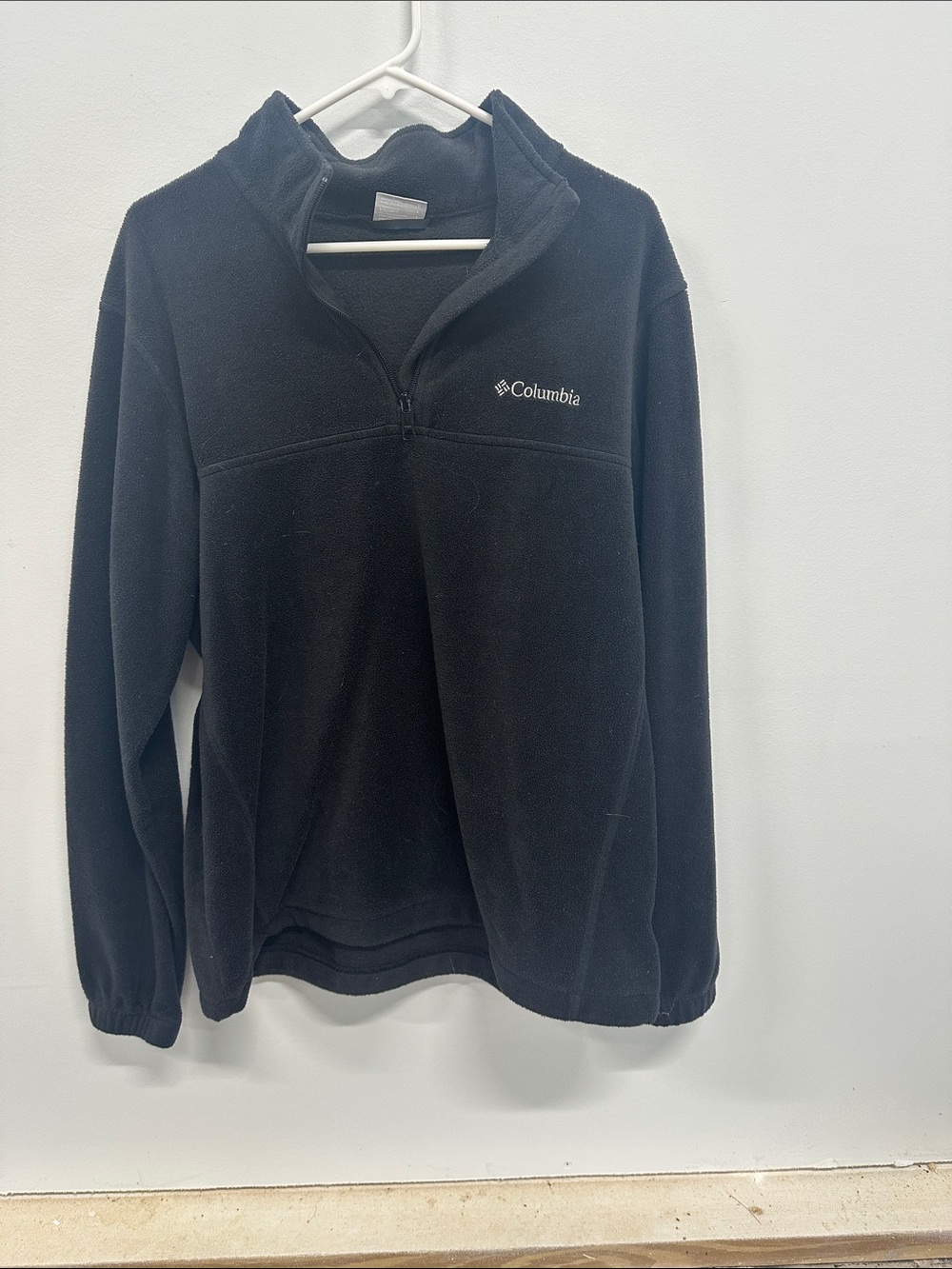 Columbia Black Quarter-Zip Fleece Pullover